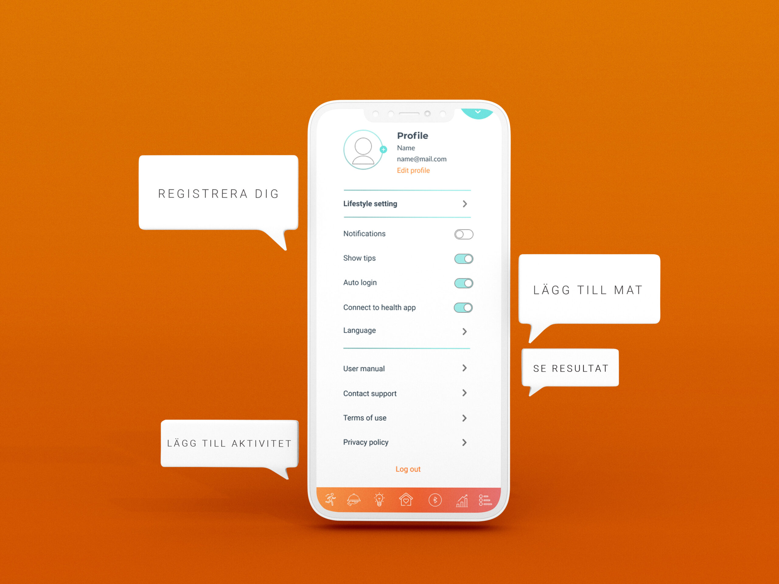 Chat Messaging Conversation on Mobile Phone Mockup